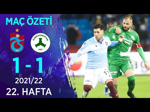 Trabzonspor 1-1 GZT Giresunspor MAÇ ÖZETİ | 22. Hafta - 2021/22