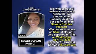 Shanda Sharline Prescott ~ Short Obituary