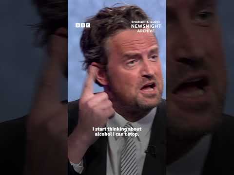 Matthew Perry debates addiction with Peter Hitchens.