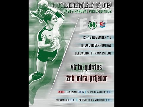 20161113 EHF Challenge Cup Virto Quintus DS1 - ŽRK „Mira“ Prijedor