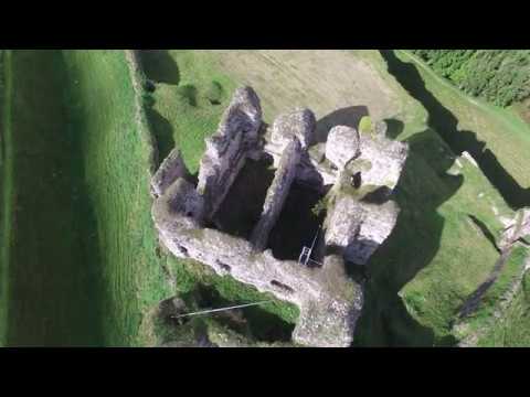 Le château d'Arques-la-Bataille vu du ciel (drone)