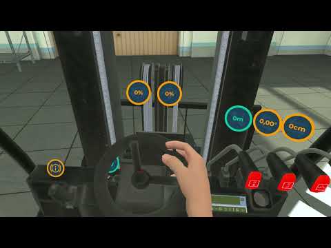 Jak sterować wózkiem widłowym w VR — sterowanie 1:1 Forklift VR