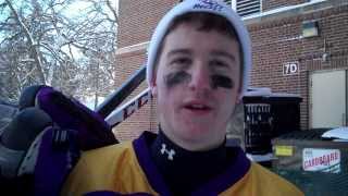 Rochester High School Hockey player talks about Hockey Day MN 2014