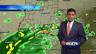 Monday morning forecast