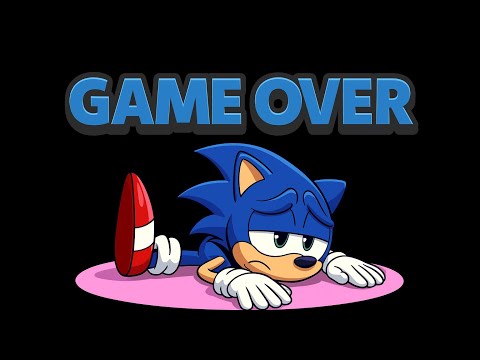 Sonic's GAME OVER title screen evolution