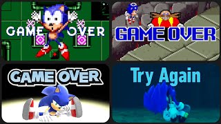 Evolution of Sonic Game Over Screens 1991-2022