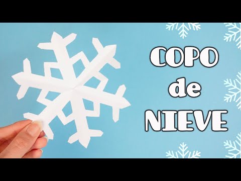 CÓMO HACER COPOS de NIEVE de PAPEL ❄️