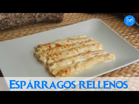 ESPÁRRAGOS gratinados rellenos de JAMÓN IBÉRICO y QUESO | Cocina al día - Receta #101