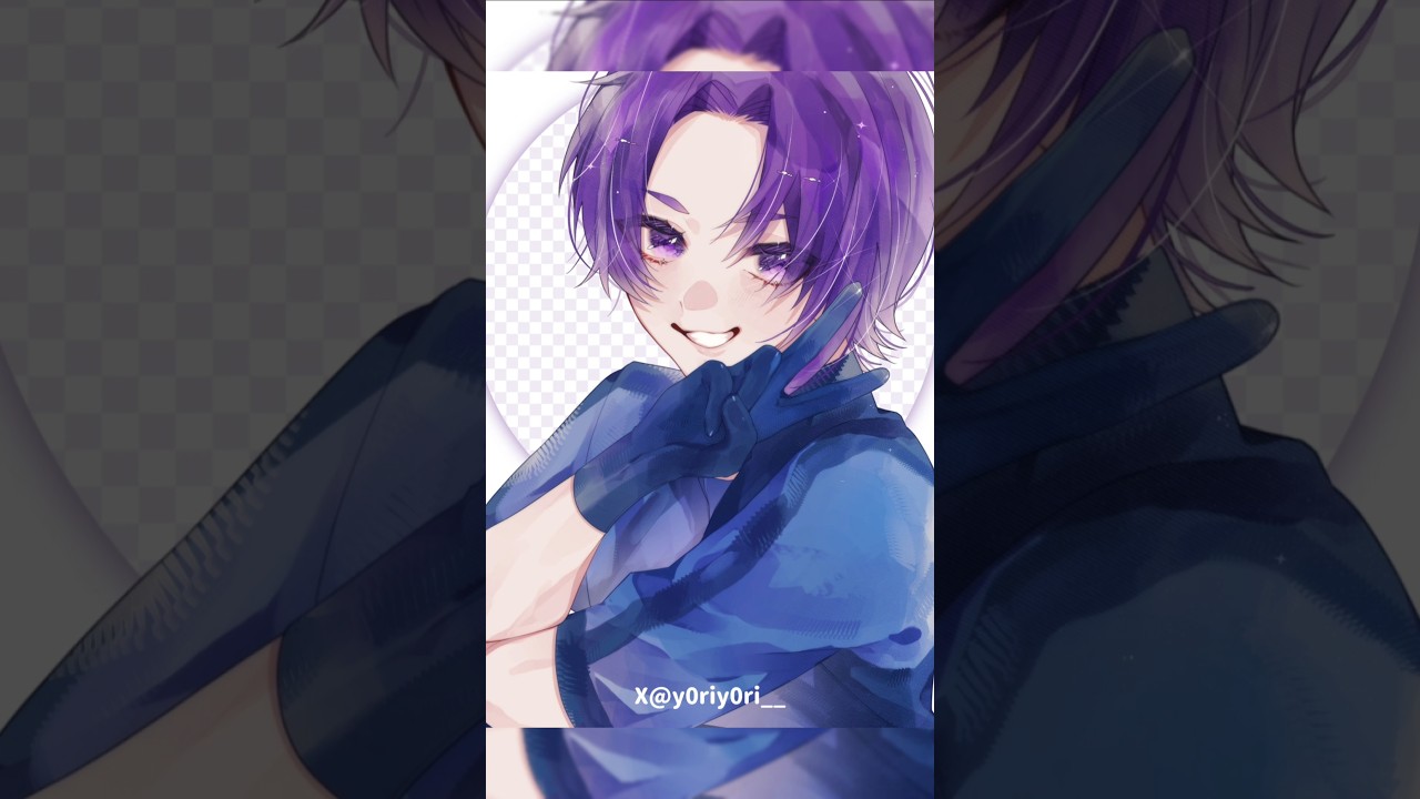 #御影玲王 #イラストメイキング #手元動画 #shorts #イラスト #ブルーロック