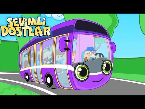 Otobüsün Tekerleği - Sevimli Dostlar çizgi film çocuk şarkıları 2017 - Adisebaba TV Bebek Şarkıları