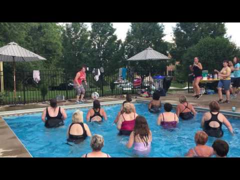 Waiting on the Stage - Aqua Zumba