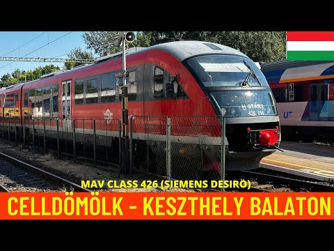 Cab Ride Celldömölk - Keszthely (MÁV lines 20, 25 and 26, Hungary) train driver's view in 4K