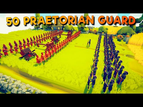50 PRAETORIAN GUARDS VS RANDOM TEAM ~ Totally Accurate Battle Simulator [TABS]