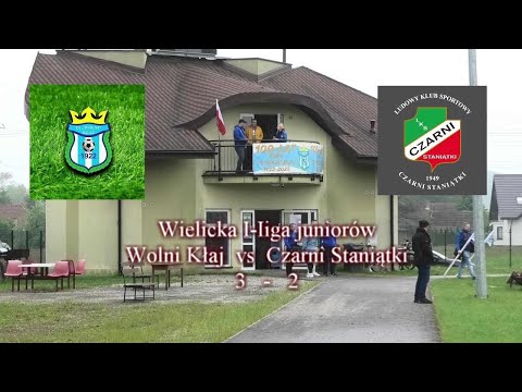 Wielicka I Iiga juniorów Wolni Kłaj vs Czarni Staniątki 3 -  2 wiosna 2023