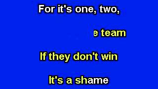 Take Me Out To The Ball Game, Karaoke video with lyrics, Instrumental version