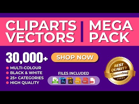 (File 19) 30,000+ Clipart & Vectors_Mega Pack Video