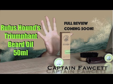 Captain Fawcett Triumphant beard oil teaser