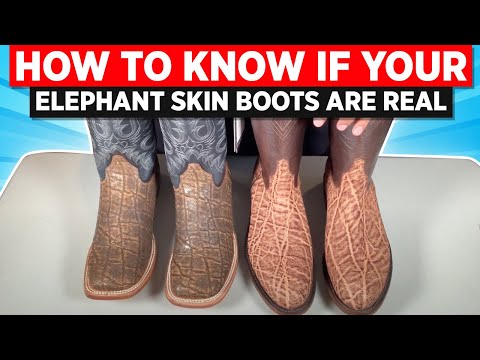 How To Know The Difference Between Real And Print Elephant Skin Boots