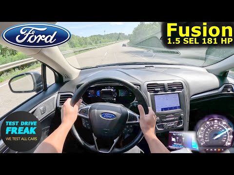 2020 Ford Fusion 1.5 SEL EcoBoost (181 HP) TOPSPEED POV | No Speed Limit Autobahn Drive