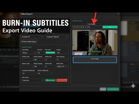Add Burnt-In Subtitles to Your Video | Open Captioning
