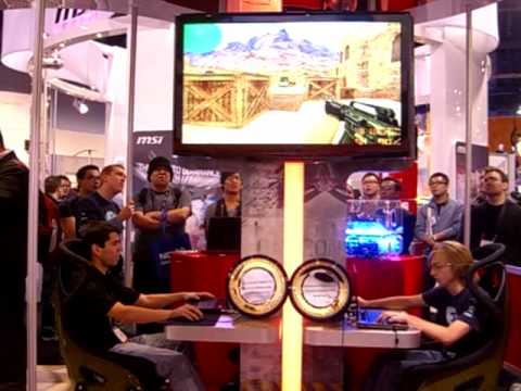 Blake vs EG.n0thing Counter-Strike at MSI Booth (CES 2010)