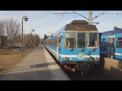 Sweden, Stockholm, train ride from TIBBLE to LINDHOLMEN