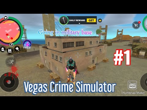 Going in military base 🪖 Vegas Crime Simulator #1