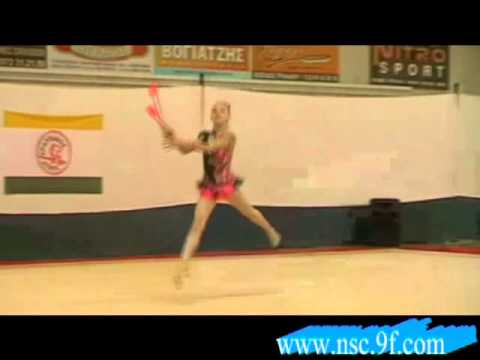 Domna Vorgia in Emeralds 2013 Rhythmic Gymnastics Tournament - Thessaloniki, Macedonia, Greece