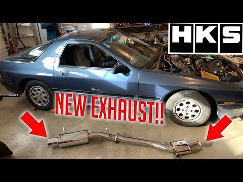 NEW HKS EXHAUST INSTALL!! Rebuilding an FC Mazda RX-7 Part 3
