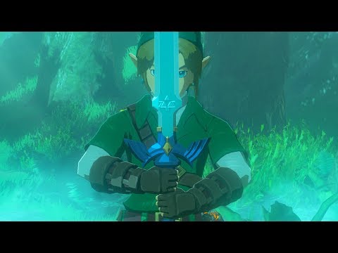 Zelda: BOTW (OoT Link Pulls Out The Master Sword)