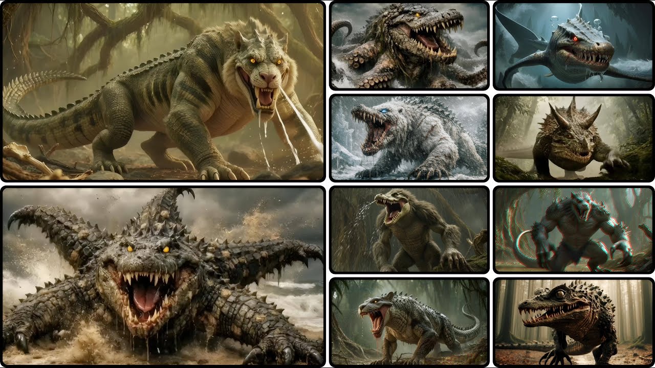 The Ultimate Guide to Crocodile Hybrids with Other Animals #hybridanimals #viralvideo #ai