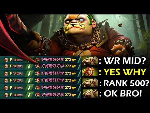 🔥Rank 500 Windranger Mid? OK Bro!! Nonstop Delete🔥 | Genius Pudge