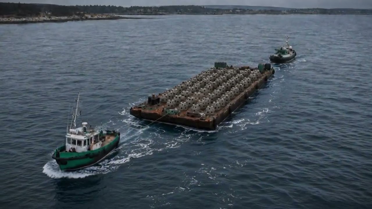 Film frame from The Land Yacht Is Becoming Part of St. Margaret's Bay