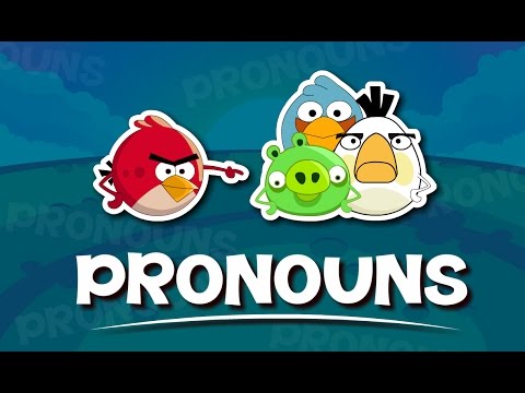 Pronouns For Kids | English Grammar For Kids with Elvis & Angry Birds | Grade 1 | #6