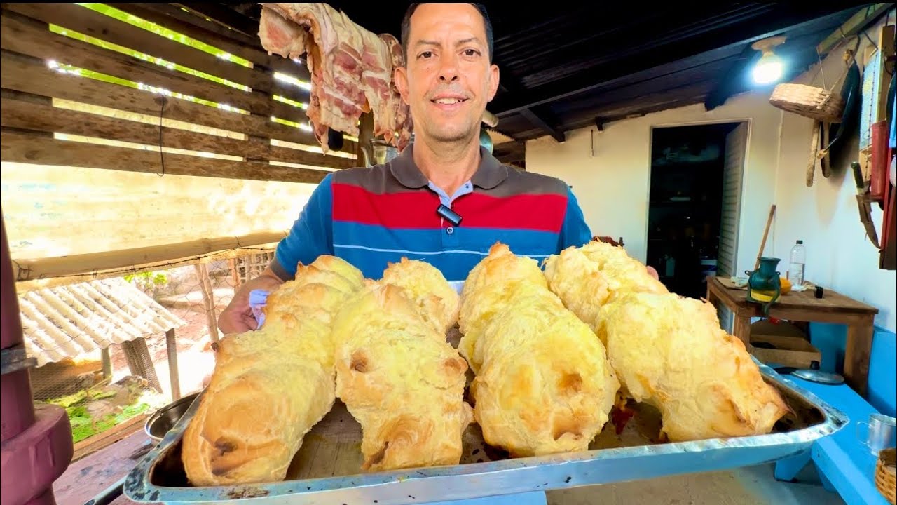 RECEITA CAIPIRA BISCOITO DE POLVILHO  GIGANTE