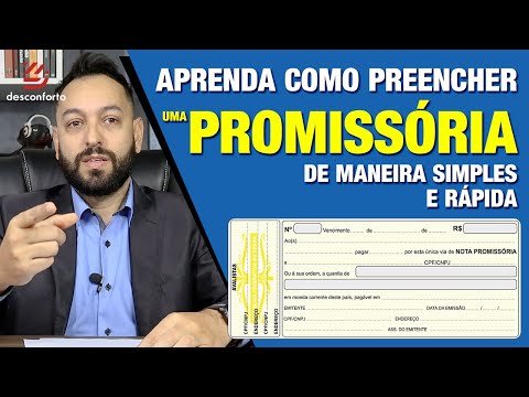 Vídeo: Nota Promissória Preenchida: regras e validade