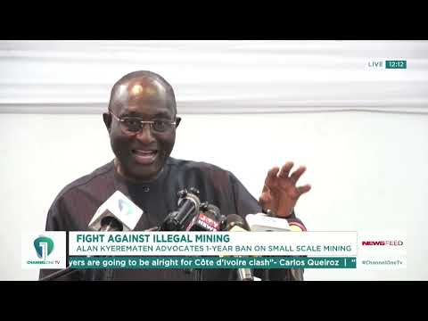 Alan Kyerematen Calls for One-Year Nationwide Ban on Small-Scale Mining