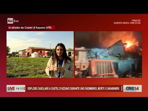 Castel d'Azzano, esplode casolare: morti 3 carabinieri - Ore 14 del 14/10/2025