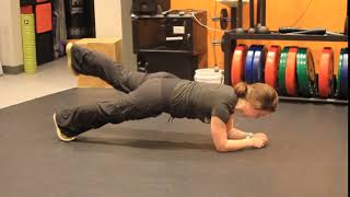 Bodyweight Plank Glute Leg Lift