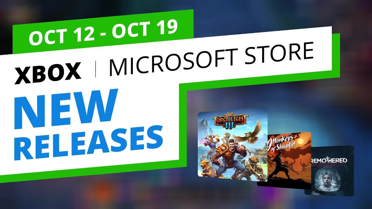 New Xbox Games in the official Microsoft Store, Oct 12 - Oct 19
