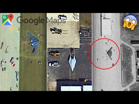 HOROR! AMERIKA SENGAJA MENYEMBUNYIKAN PESAWAT SILUMAN INI DI GOOGLE MAPS/EARTH - B-2 SPIRIT BOMBER