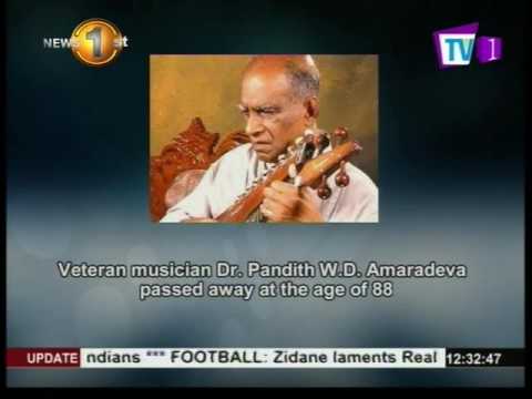 Veteran musician Dr. Pandith W.D. Amaradeva passes away