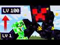 Minecraft But The Mobs Can Level Up