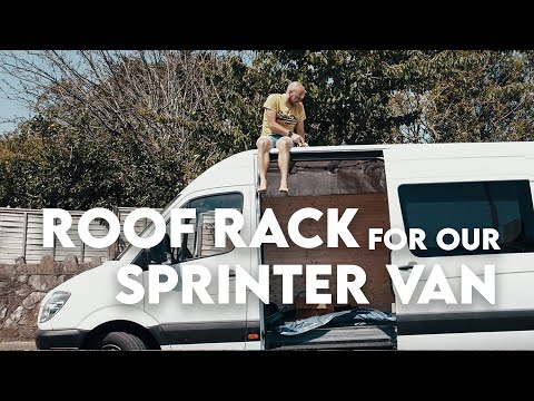 Fitting our Rhino Modular Roof Rack | Sprinter Van Conversion Ep 7 | VAN BUILD SERIES