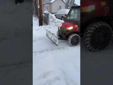Using the Kolpin UTV Switchblade Snow Plow on a Ranger 900