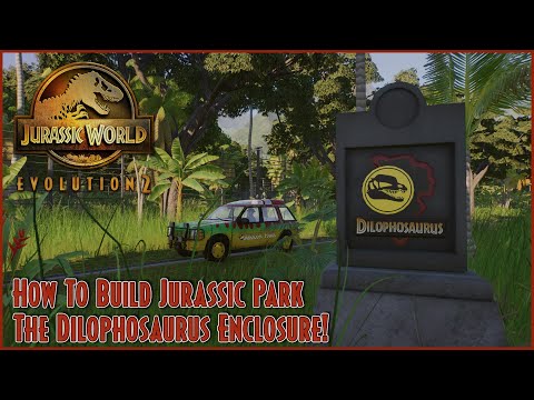 The Dilophosaurus Enclosure! | HOW TO BUILD JURASSIC PARK | TUTORIAL