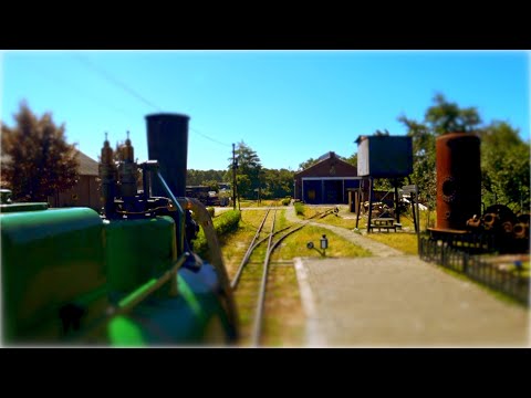 Steaming garden railway HYPERLAPSE HOLLAND Stoomtrein Katwijk - Leiden