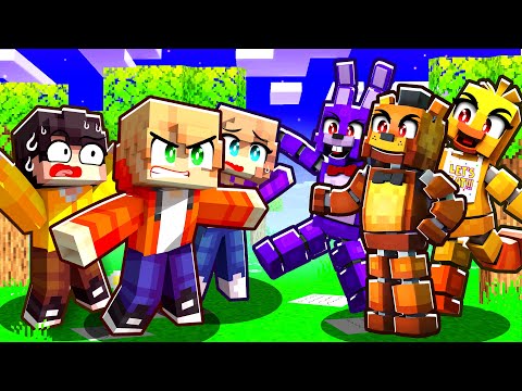 Chris Protects Friends from FNAF in Minecraft