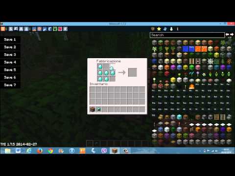 Come craftare un' armatura (di diamante, ecc....)  su minecraft.