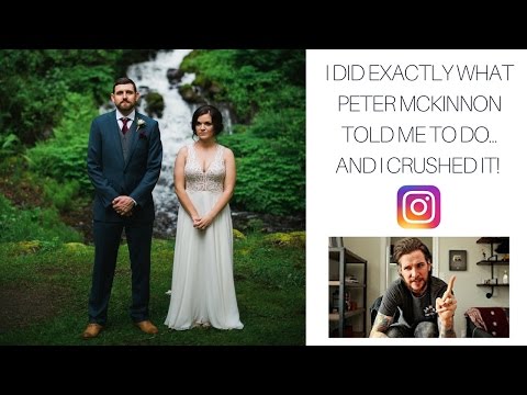 Peter McKinnon told me to CRUSH this Wedding's Instagram Story. So I did.. #shotoniphone